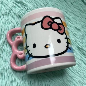 Hello kitty Sanrio ceramic mug with bow handle 20 oz
